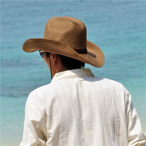Xc Sombrero De Verano Plegable Para Hombre Con Ala Ancha