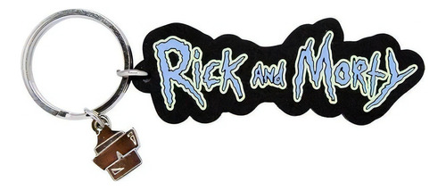 Chaveiro De Borracha Rick And Morty Logo - Beek