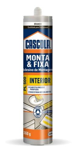 5 Cola Cascola Monta E Fixa Pl500 360g Henkel Pronta Entrega