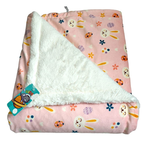 Cobertor Para Bebe Doble Faz Con Ovejero