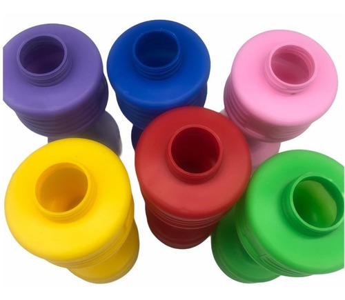 Imagen 3 de 6 de Mancuerna Pvc 1kg Recargable Colores Oferta Chavay