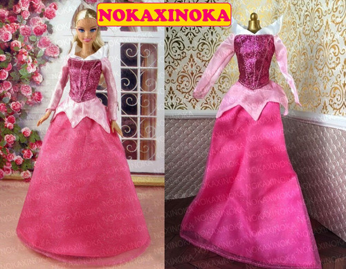 Vestido Original Bela Adormecida P/princesa Disney Ou Barbie