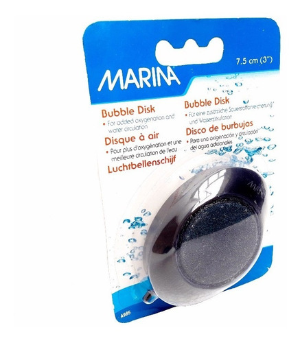 Imagen 2 de 5 de Accesorios Para Acuarios - Piedra Difusora Disco De 7.5 Cm