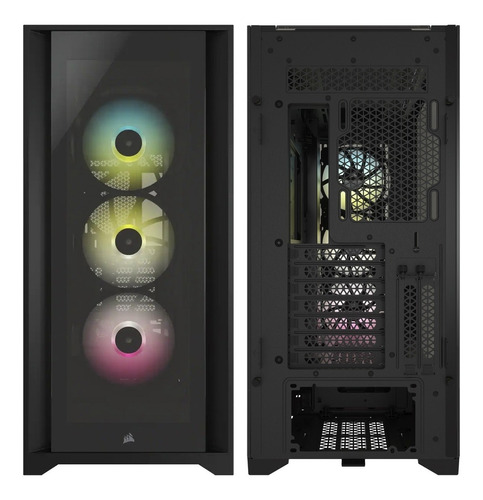 Case Corsair 5000x Mid-tower Smart Case Rgb Glass Tempered B
