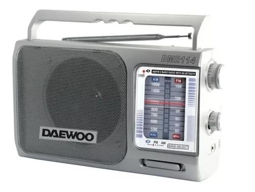 Daewoo Radio Portatil AM FM 4 Banda DWR12BK - Panafoto Zona Libre