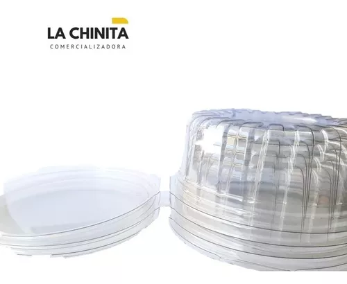 POTE TRANSPARENTE CON TAPA PLANA 340 GR - Vanni Chile