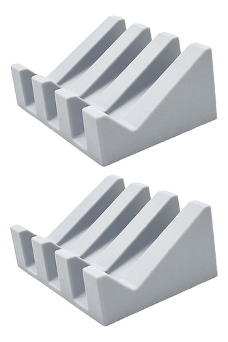 2 X 2 Jaboneras Para Baño, Bandeja De Drenaje De Agua, Gris