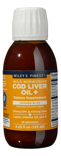 Wileys Finest Cod Liver Oil Orange Bliss 125ml