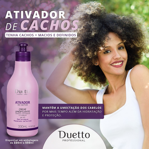 Cabelos Crespos Ou Ondulados Ativador De Cachos 330ml