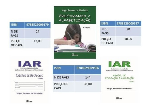 Kit Iar Livro + Caderno + Manual