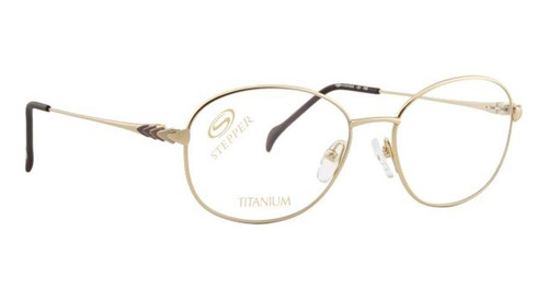 Óculos Armação Stepper Si50164 F014 Feminino Titanio Bronze