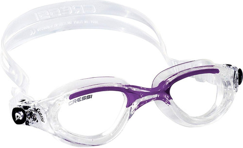 Goggles Natación Cressi Modelo Flash Lady Clear / Lila