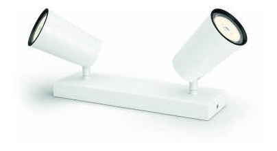 Imagen 2 de 6 de Aplique De Techo Philips Paisley Doble Blanco Gu10 Incluida