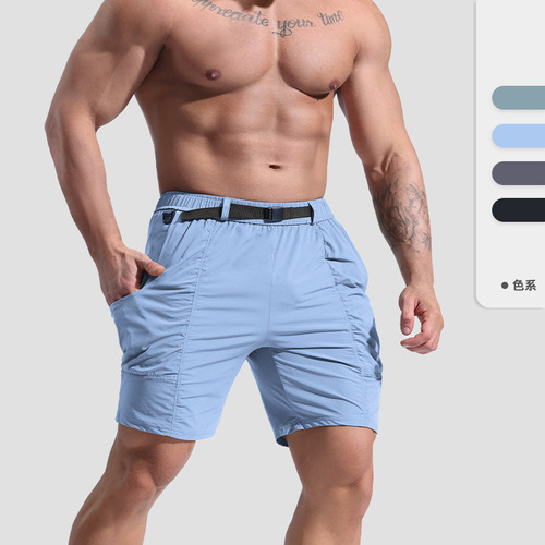 Shorts Verano Color Liso Secado Rápido Hombre