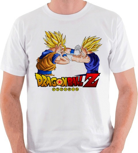 Camiseta Dragon Ball Z Goku Vegeta Ssj Saiyajin Camisa Blusa