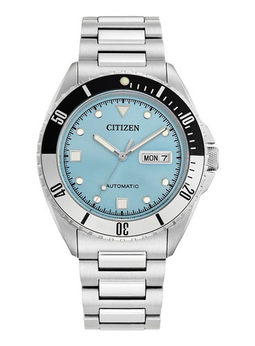 Nh7530-52l Reloj Citizen Seven Star Automatic 40mm Plateado/