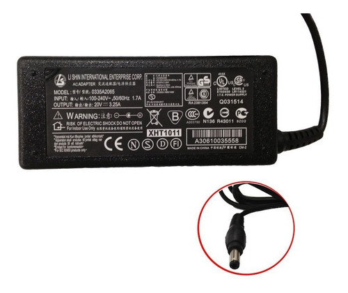 Cargador Lenovo G555 G560 G560e G565 G570 G575 20v / 3.25a