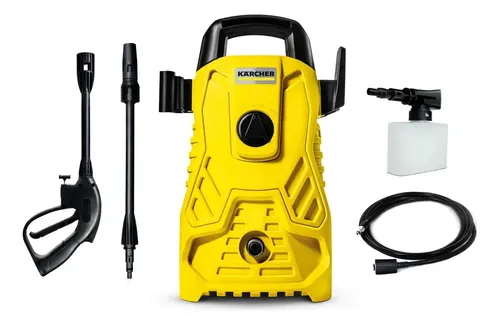 Lavadora de Alta Pressão Kärcher Compacta 1.500 PSI/Libras 1400W 300L/h com Aplicador de Detergente e Lança Regulável 220v