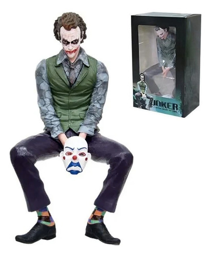 Figura Joker Guasón 24cm De Acción Batman Comic En Caja Xl