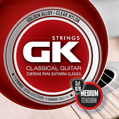 Imagen 1 de 4 de Juego Cuerdas Guitarra Clásica Con 4ta Extra Medina Artigas