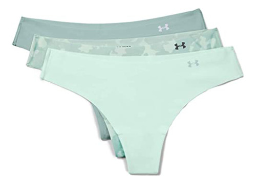 Bombacha Under Armour Pack X3 Training De Dama Azul