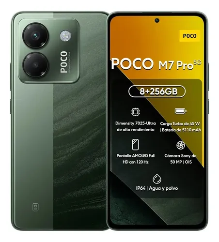 Teléfono celular Xiaomi Poco M7 Pro 5G Dual Sim 512gb 12gb Ram NF...
