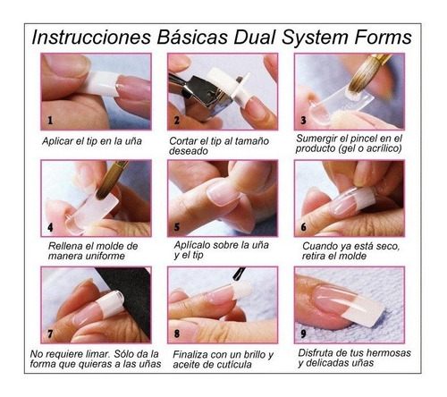 Dual Form System Molde Uñas Acrílicas, Manicure Profesional. | Cuotas sin  interés