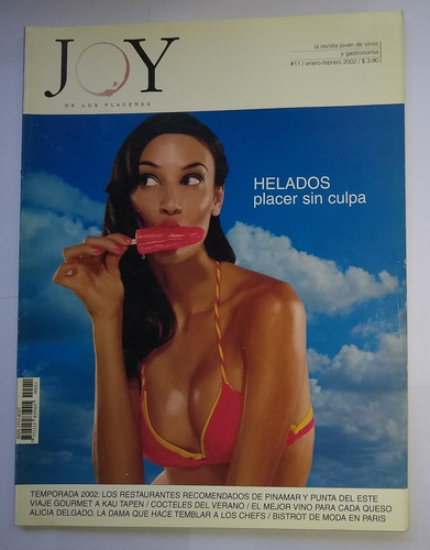 Revista Joy De Los Placeres Nº 11 - Paula De Mora - 2002 