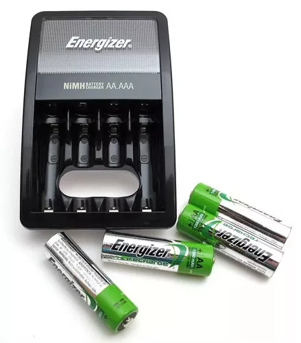 Cargador Energizer Maxi Aa Aaa + 2 Pilas Recargables Aa