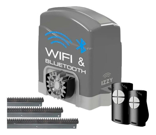 Kit Motor Agl Wifi Izzy 900 Com Cremalheira Alumínio 5,5 M 220