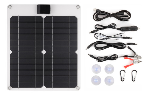 Placa De Carga Con Salida De Coche, 15 W, Solar Y Panel De C