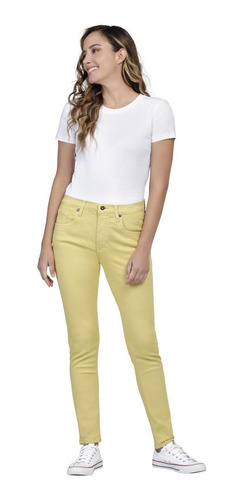 Pantalon Jeans Skinny Cintura Alta Lee Mujer 02m6