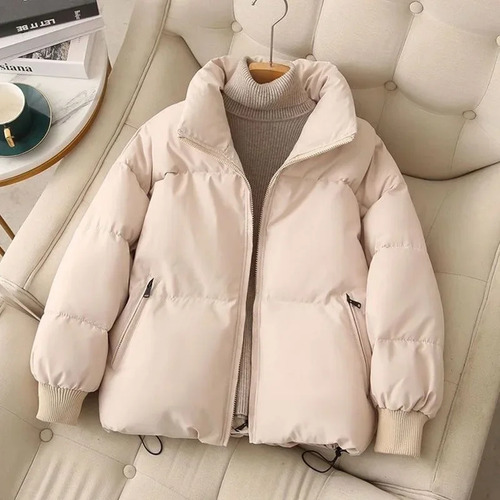 Chaqueta Acolchada De Algodón De Invierno Para Mujer, Abrigo