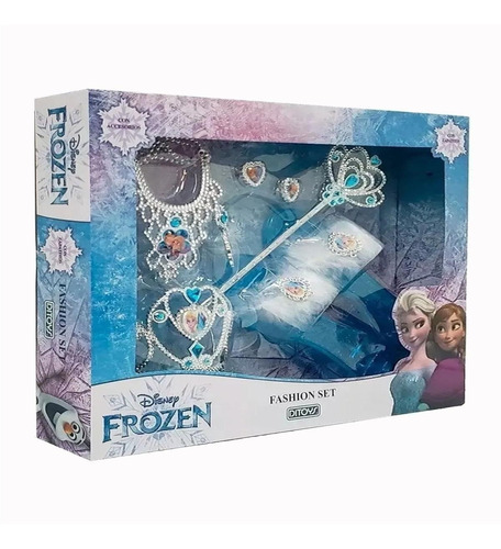 Set Disfraz Elsa Frozen Zapatos Corona Accesorios Ditoys