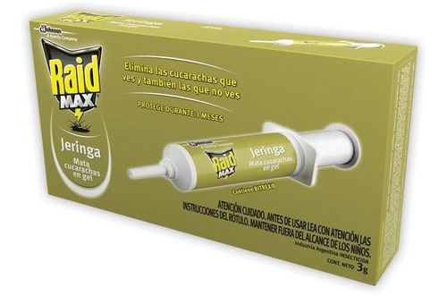 Pack X 6 Unid Jeringa  Max 3 Gr Raid Insecticidas Pro