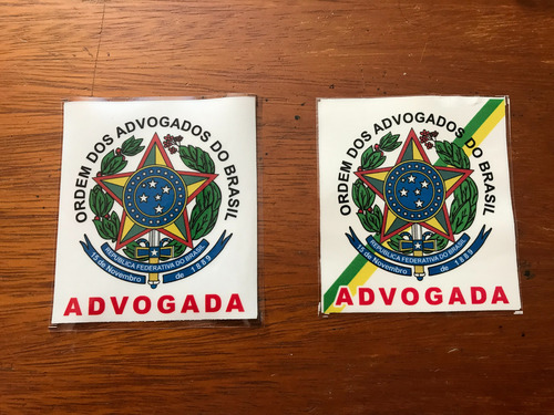 Dois Adesivos Advogada Diferentes Uso No Vidro Do Carro
