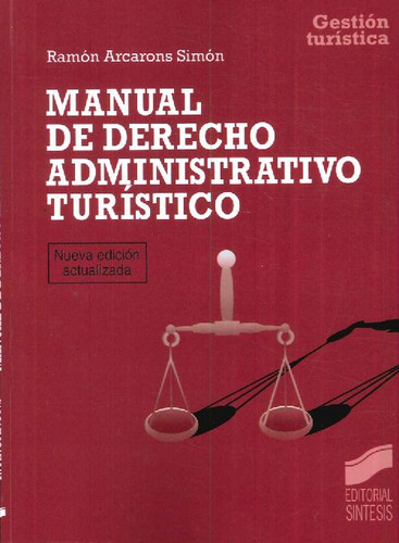Libro Manual De Derecho Administrativo Turístico De Ramón Ar