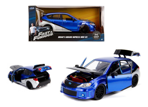 Subaru Impreza Wrex Velozes e Furiosos 9 de Brian, escala 1:24