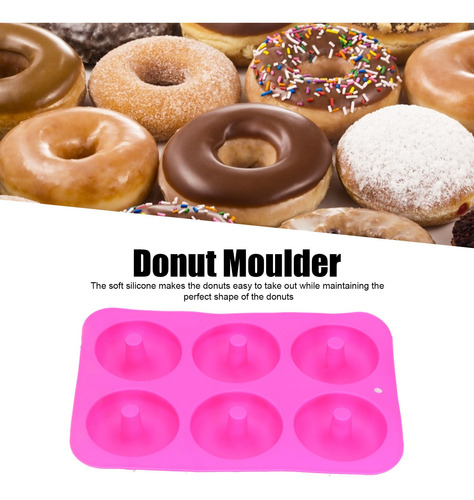 Moldeadores De Rosquillas Antiadherentes De Silicona Con 6 R
