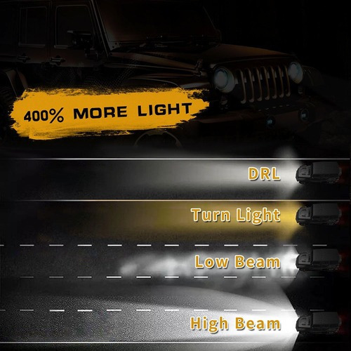 Faro Led Redondo De 7 Faros Delanteros Led Redondos De 150