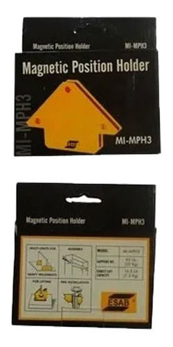Escuadra Soporte Magnética Esab Para Soldador 15/43 Kg