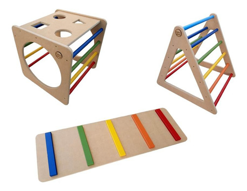 Plaza Juegos Montessori Cubo Triangulo Rampa