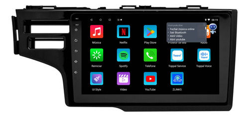 Multimidia Fit 15/21 Android 14 Auto 2gb Carplay Voz 9p 2cam
