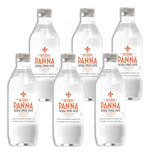 Agua Mineral Natural Acqua Panna Pack Pet X 6 Un De 500cc