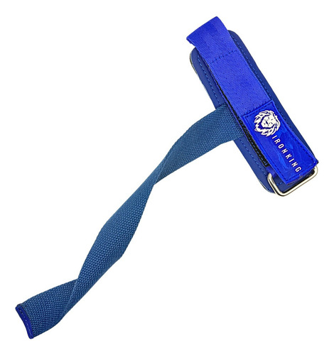 Straps Con Muñequera Y Tira De Levantamiento Para Gym Azul