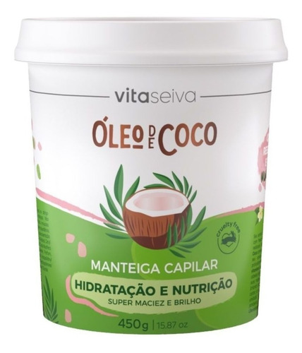 Imagem 1 de 1 de Manteiga Capilar Oleo De Coco Lançamento 450g Vs