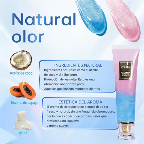 Utogru Pasta | De Dientes Blanqueadora De Menta 1pcs