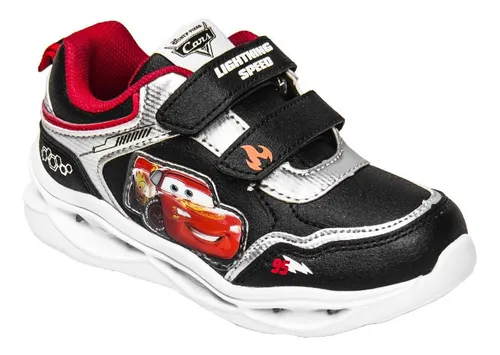 Zapatillas Ni os Footy Cars Disney Rayo Mcqueen Con Luces
