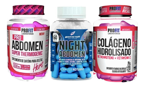 Pro Abdomen Hers 60 Cáp + Night Abdome 60 Cáp + Colágeno 120