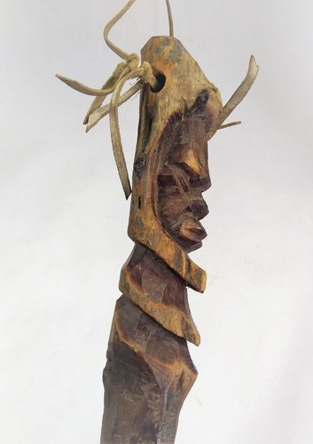 Imagem 6 de 6 de Antiga Espada Esculpida Em Madeira Tribo Africana 974 Rrdeco
